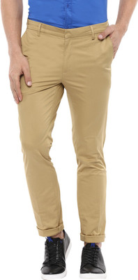 MUFTI Slim Fit Men Beige Trousers MUFTI Slim Fit Men Beige Trousers