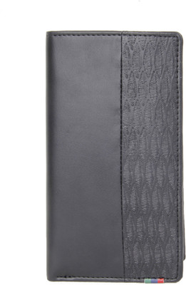 

Peter England Men Casual, Formal Grey Genuine Leather Wallet(15 Card Slots), Black