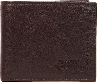 

Flying Machine Men Brown Genuine Leather Wallet(5 Card Slots)