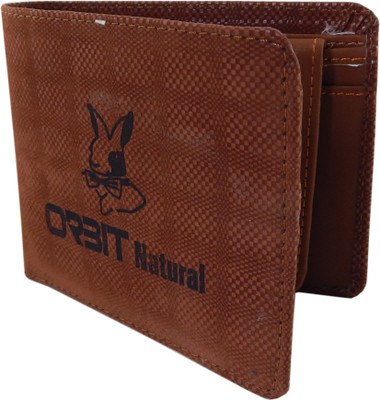 

Orbit Men Tan Genuine Leather Wallet(3 Card Slots)