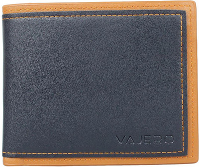 

Vajero Men Blue Genuine Leather Wallet(4 Card Slots)