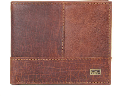 

Flying Machine Men Brown Genuine Leather Wallet(5 Card Slots), Dark brown