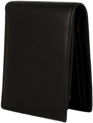 

LURAP Men Black Genuine Leather Wallet(9 Card Slots)