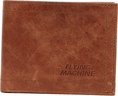 

Flying Machine Men Brown Genuine Leather Wallet(5 Card Slots)
