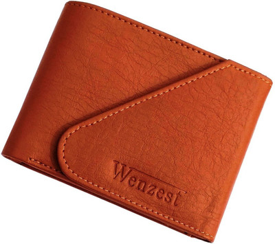

Wenzest Men Tan Artificial Leather Wallet(3 Card Slots)