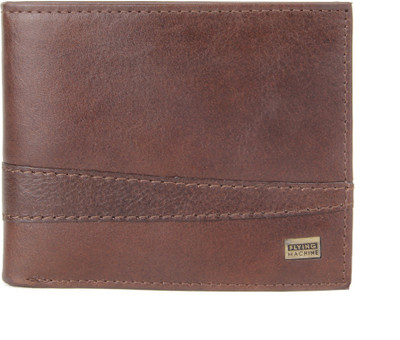 

Flying Machine Men Brown Genuine Leather Wallet(5 Card Slots)