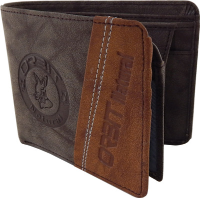 

Orbit Men Brown, Khaki Genuine Leather Wallet(5 Card Slots)