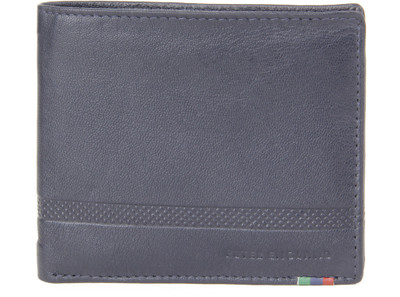 

Peter England Men Blue Genuine Leather Wallet(12 Card Slots), Navy