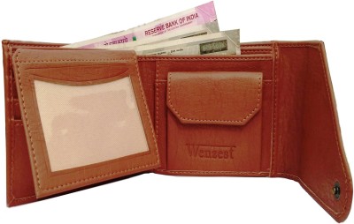 WENZEST Men Tan Artificial Leather Wallet(3 Card Slots)