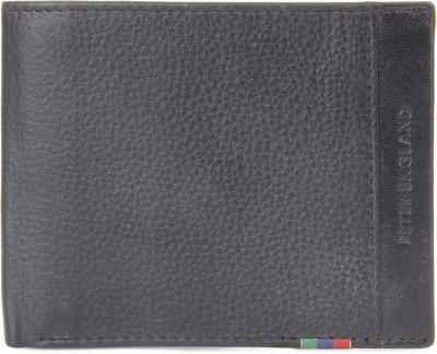 

Peter England Men Casual Black Genuine Leather Wallet(8 Card Slots)