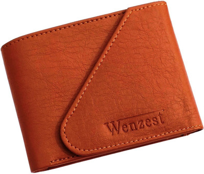 

Wenzest Men Tan Artificial Leather Wallet(3 Card Slots)
