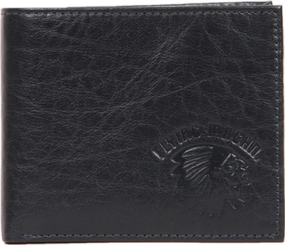 

Flying Machine Men Blue Genuine Leather Wallet(5 Card Slots), Navy