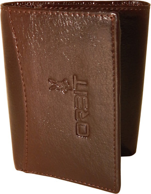 

Orbit Men Brown Genuine Leather Wallet(9 Card Slots)