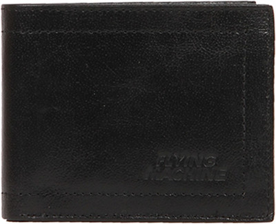 

Flying Machine Men Black Genuine Leather Wallet(5 Card Slots)