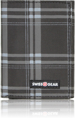 

Swiss Gear Men Black Canvas Wallet(6 Card Slots)