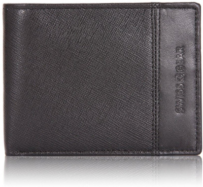 

Swiss Gear Men Black Genuine Leather Wallet(6 Card Slots)