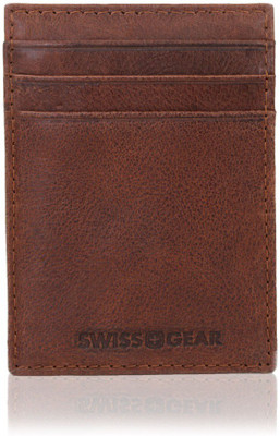

Swiss Gear Men Brown Genuine Leather Money Clip(3 Card Slots)