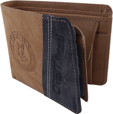 

Orbit Men Beige, Black Genuine Leather Wallet(5 Card Slots)