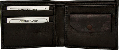 

YTNAB Men Black Genuine Leather Wallet(6 Card Slots)