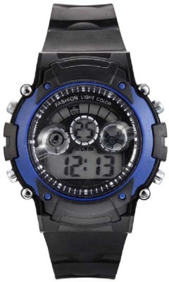 Talgo New Arrival Festive Season Special Digital Round Blue Dial Sport Style Trendy Black Rubber Strap DIgital System Watch  - For Boys   Watches  (Talgo)