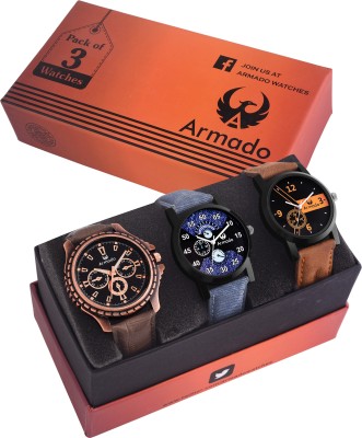 Armado AR-812663 COMBO of three Watch  - For Men   Watches  (Armado)