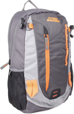 

Flying Machine FMLO8053 18 L Backpack(Grey), Dk grey grey