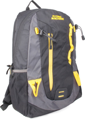

Flying Machine FMLO8052 18 L Backpack(Multicolor), Black grey