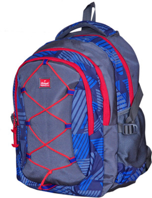 

HI-LIGHT SCHOOL AND COLLEGE BAG ART-506 30 L Backpack(Grey, Blue, Red), Blue grey red