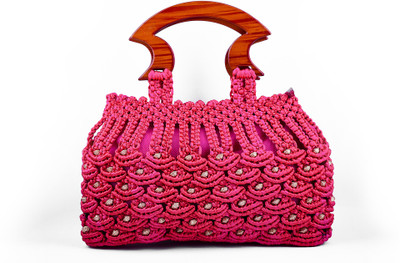 

Damviks HANDMADE DESIGNER BAG Messenger Bag(Pink, 6 inch)