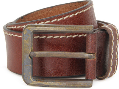 

Flying Machine Men Casual Tan Genuine Leather Belt
