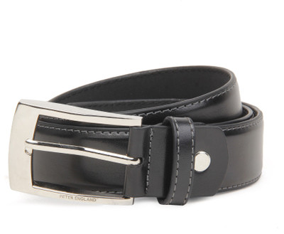 

Peter England Men Black Synthetic Belt