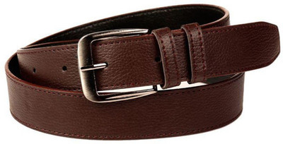 LAER Men & Women Formal Brown Synthetic Belt