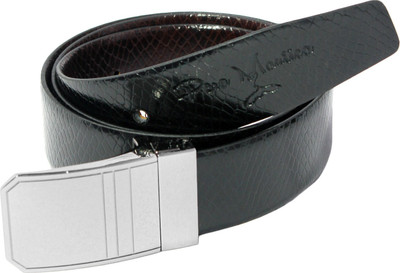 

Pera Mantica Men Formal, Party, Evening Black Genuine Leather Belt