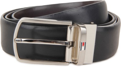 

Tommy Hilfiger Men Formal Multicolor Genuine Leather Belt, Black/brown