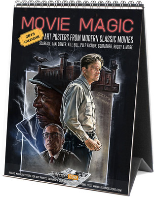 

tallenge Movie Magic Calendar 2018 Table Calendar(Multicolor, Hollywood Movie Posters)