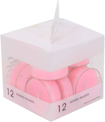 

Scrafts Pink Small Highly Fragranced/Scented Smokeless Tealight Candles for Home/Gifts/Festive Décor/Spa/Meditation Candle(Pink, Pack of 12)