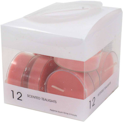 

Scrafts Red Small Highly Fragranced/Scented Smokeless Tealight Candles for Home/Gifts/Festive Décor/Spa/Meditation Candle(Red, Pack of 12)
