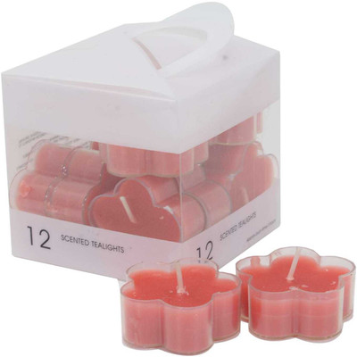 

Scrafts Red small shaped Highly Fragranced/Scented Smokeless Tealight Candles for Home/Gifts/Festive Décor/Spa/Meditation Candle(Red, Pack of 12)