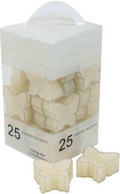 

Scrafts White Shaped Highly Fragranced/Scented Smokeless Tealight Candles for Home/Gifts/Festive Décor/Spa/Meditation Candle(White, Pack of 25)