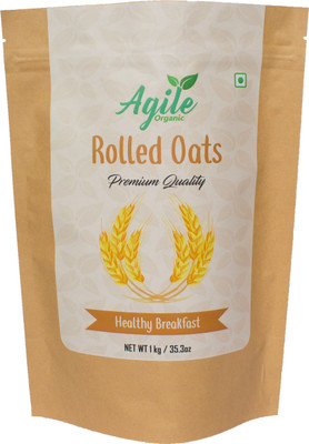 

Agile Organic Authentic Rolled Oats - 1 Kg(1 kg, Pouch)