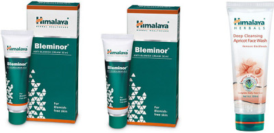 

Himalaya bleminor, deep cleansing apricot face wash(Set of 3)