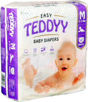 

Teddyy EASY BABY DIAPERS - M(42 Pieces)