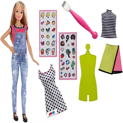 

GRAPPLE DEALS Emoji Style Dress Doll Easy To Stick Any Design With 2 Dresses For Kids.(Multicolor)