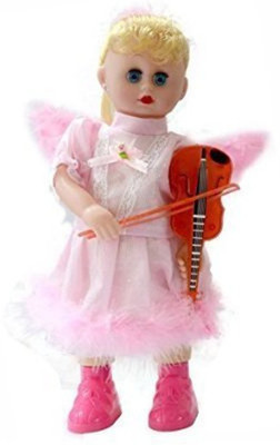 

TEENA EXPORTS AND IMPORTS TEENA'S EXPORT ANGEL PRINCESS WITH MUSIC AND LIGHTS AND VIOLEN PLAYING ACTION(Multicolor)