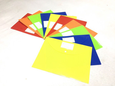 

Yes Polypropelene Document Bag(Set Of 10, Blue, Green, Yellow, Red, Orange)