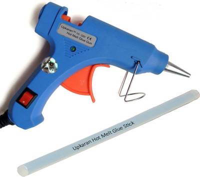 

Upkaran Electric 20W Hot Melt Glue Gun With 1 Pcs Free Big Clear Hot Melt Glue Stick(8inch) Standard Temperature Corded Glue Gun(7 mm)