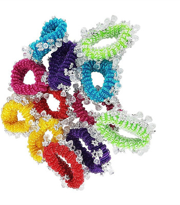 

Confidence Fancy Rubber Band Hair Bands For Braids, Ponytails And Different Hair Styles For Women - 12 Pcs Rubber Band, Hair Band(Multicolor)