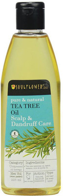

Soulflower Tea Tree Anti-dandruff and scalp care oil Hair Oil(225 ml)
