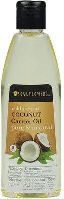 

Soulflower Coldpressed Coconut Carrier Oil Hair Oil(225 ml)