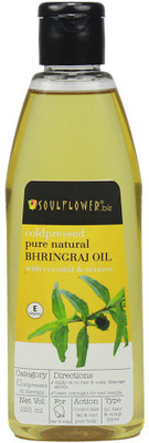 

Soulflower Bhringraj Oil pure and natural Hair Oil(225 ml)
